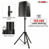 5 Core Speaker Stand Pair Height Adjustable 3Ft PA DJ Tripod Studio Monitor Stands Heavy Duty w 35mm Compatible Insert w Bag Black - SS HD 2PK 3FT BLK
