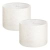 Drum Lamp Shade 2 Set, 13 in Top x 13 in Bottom x 10 in High, Medium Drum Linen Lampshade