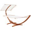 Arc Hammock 2-Person Outdoor with Canopy Stand, Extra Wide Backyard Swing Chair, Relaxing