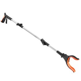 Grabber Reacher Tool, 43" Foldable Reacher Grabber Pickup Tool with 360Â° Rotating Jaw, Magnet and LED Light