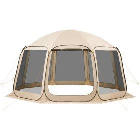 Screen House Tent, 15 x 13.8 ft, 12-15 Person Pop Up Screen Tent, Portable Screened in Canopy with Carry Bag, Netting Sides, Ground Stakes, for Garden
