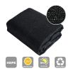 8 ft. x 12 ft. Black 90% Shade Cloth Fabric Sunscreen UV Resistant Mesh Net with Cut Edge
