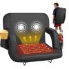 Stadium Seat, 25 inch Heated Stadium Chair, Bleacher Seat Heated with 4 Pockets for Bleachers