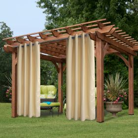 50 in. x 84 in. Indoor Outdoor Curtains Grommet Curtain (1 Panel)
