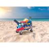 Folding All-Terrain Wide-Track Wheeled Beach Wagon; Blue
