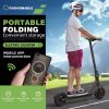 WHOSU J03 PRO Electric Scooter 8.5Tires Up to 17/22 Miles Range 350W Motor 19 MPH Portable Folding Commuting Electric Scooter Adults with Double Brak