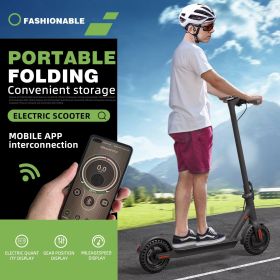 WHOSU J03 PRO Electric Scooter 8.5Tires Up to 17/22 Miles Range 350W Motor 19 MPH Portable Folding Commuting Electric Scooter Adults with Double Brak