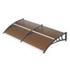 Window Door Awning Canopy 80" x 40", UPF 50+ Polycarbonate Entry Door Outdoor Window Awning Exterior, Front Door Overhang Awning for Sun Shutter, UV