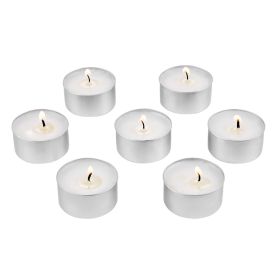 200 Pack Unscented Tea Lights Candles 6.5 Hours Long Burning Smokeless Tealight Candles, Dripless with Aluminum Cups