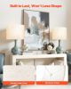 Drum Lamp Shade 2 Set, 13 in Top x 13 in Bottom x 10 in High, Medium Drum Linen Lampshade