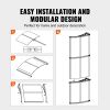 Window Door Awning Canopy 80" x 40", UPF 50+ Polycarbonate Entry Door Outdoor Window Awning Exterior, Front Door Overhang Awning for Sun Shutter, UV
