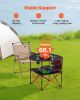 Folding Portable Camping Table Oxford Outdoor Picnic RoundTable 4 Cup Holders