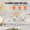 200 Pack Unscented Tea Lights Candles 6.5 Hours Long Burning Smokeless Tealight Candles, Dripless with Aluminum Cups