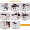 Foldable BBQ Grill Portable Charcoal Barbeque Grill Stainless Steel BBQ Grill For Picnic Camping Backyard Cooking