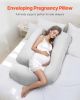 Pregnancy Pillow, G-Shaped Maternity Pillow for Sleeping, Full-Body Support Pillow with Removable & Washable Cover