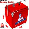 Yakimoto Classic Retro Metal Ice Chest, Multifunctional Portable Cooler With Bottle Opener 13L (14Qt), Keep Cold For A Long Time For Camping, Party