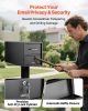 Post Mount Mailbox, Anti-Pry & Anti-Theft Mailboxes for Outside, Heavy Duty Lockable Mail Box with Magnetic Door