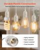 Plug in Hanging Light Cord Kit, 16ft Lantern Extension Cords, 2 Pack E26 Light Socket Lamp Cord Replacement, Secure & Sturdy, Easy to Install