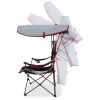 Original Canopy Chair - Foldable Chair for Camping; Tailgates; and Outdoor Events - Black Stripe