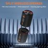 Cyboris S10 2 in 1 Portable Splittable Bluetooth Speaker, Waterproof Split Wireless Speaker Bluetooth V5.3 with 20W Loud Stereo Sound, 24H Playtime