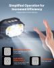 VEVOR 2 Pack Headlamps Lightweight LED Rechargeable Headlight 12 Lighting Modes