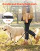 Rope Dog Leash, 6ft Heavy Duty Dog Leash with Comfortable Padded Handle, Strong Nylon Thick Leash with Reflective Threads