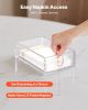 Acrylic Napkin Holder, 9.1 x 5.5 x 2.6 inch, Clear Bathroom Guest Towel Storage Tray with U-Shaped Opening