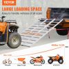 VEVOR Aluminum Ramps, 1500 lbs, Tri-Fold Ramp with Load Straps, Folding Loading Ramp for Motorcycle, Tractor, ATV/UTV, Trucks, Lawn Mower, Snow Blower