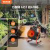Greenhouse Heater with Thermostat, 1500W Fast Heating with Overheat Protection, 2-Speed Setting Small Grow Tent Heater