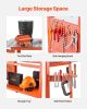 Welding Table, 40" x 24" Welding Workbench Table with 800LBS Static Weight Capacity, Movable Steel Work Bench with 4 Wheels (2 with Brake)