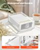 Acrylic Napkin Holder, 9.1 x 5.5 x 2.6 inch, Clear Bathroom Guest Towel Storage Tray with U-Shaped Opening