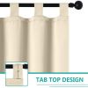 Beige Outdoor Thermal Grommet Blackout Curtain - 50 in. W x 96 in. L
