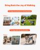Dog Wheelchair for Back Legs, Adjustable 2 Wheels Pet Wheelchair, Lightweight Dog Cart with Shock-Absorbing Wheels