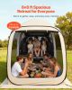 Screen House Tent, 6 x 6 ft, 4-6 Person Pop Up SUV Tailgate Tent, Portable Screened in Canopy with Carry Bag, Netting Sides, for Car Camping, Garden