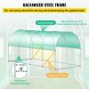 VEVOR Walk-in Tunnel Greenhouse, 15 x 7 x 7 ft Portable Plant Hot House with Galvanized Steel Hoops, 1 Top Beam, Diagonal Poles