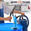 VEVOR Drum Pump, 9.5 oz. Per Stroke, Lever-Action Barrel Pump, Fits 5-55 Gallon Drums with 3-Section Suction Tube Assembly & Hose, Hand Operated