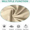 Beige Toile Outdoor Thermal Blackout Curtain - 50 in. W x 120 in. L