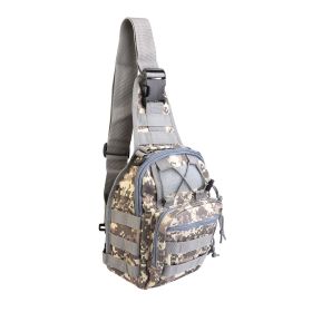 Men Tactical Sling Backpack Sling Chest Bag Crossbody Messenger Shoulder Bag Assault Pack (Option: ACU)