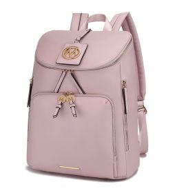 MKF Collection Angela Large Backpack Bag by Mia K (Color: Pink)