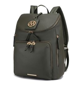 MKF Collection Angela Large Backpack Bag by Mia K (Color: Olive)
