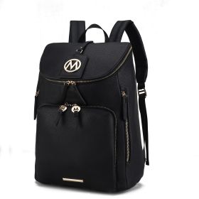 MKF Collection Angela Large Backpack Bag by Mia K (Color: Black)