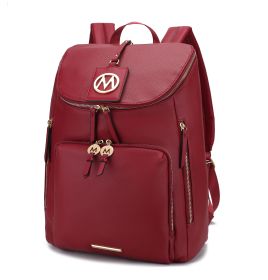 MKF Collection Angela Large Backpack Bag by Mia K (Color: Red)