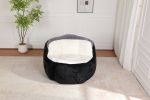 Oversized Bean Bag Chairs,Multicolor Faux Fur Couch Filled with Shredded Sponge,Large Lounger Sofa For Living Room,No Assembly Required