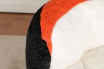 Oversized Bean Bag Chairs,Multicolor Faux Fur Couch Filled with Shredded Sponge,Large Lounger Sofa For Living Room,No Assembly Required