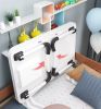 Injection moulded folding table with cup holder